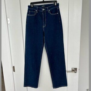 super high rise straight jean